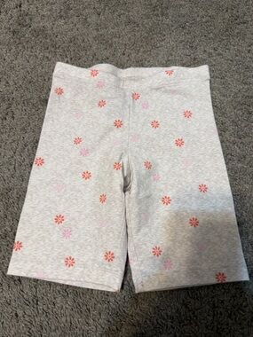 Old Navy Light Gray Shorts with Pink Floral Accent